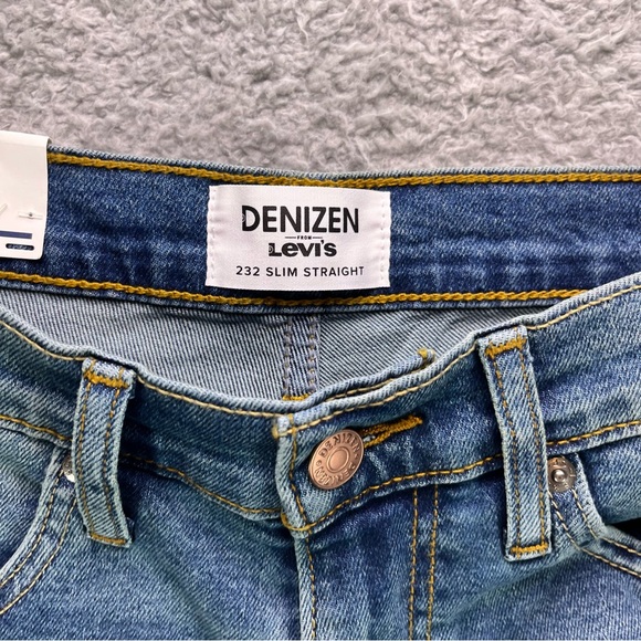 Levi's Denizen Blue 232 Slim Straight Jeans with Vintage Wash - Picture 5 of 13